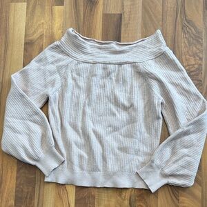 Red by BKE Off-Shoulder Sweater - Light pink